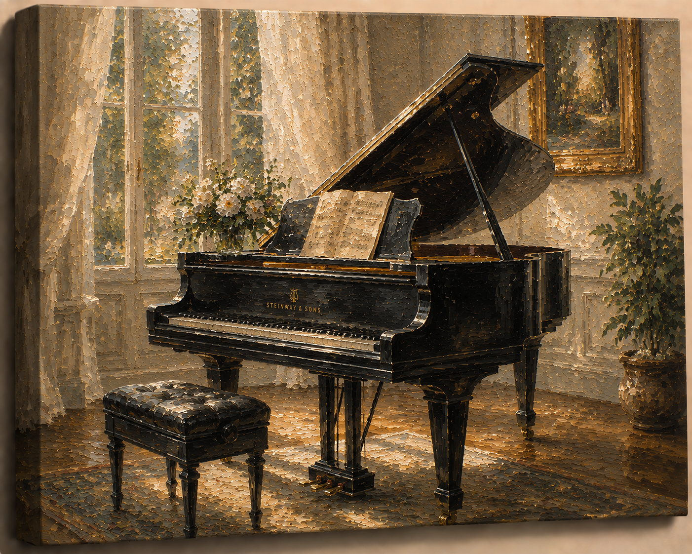 Grand Piano Canvas Art
